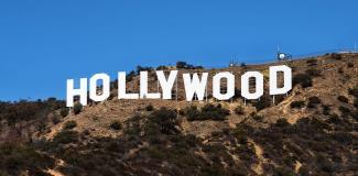 Hollywood sign on hillside